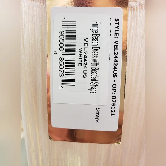 PatBO Fringe Beach Dress with Pearl Straps - Picture 14 of 16